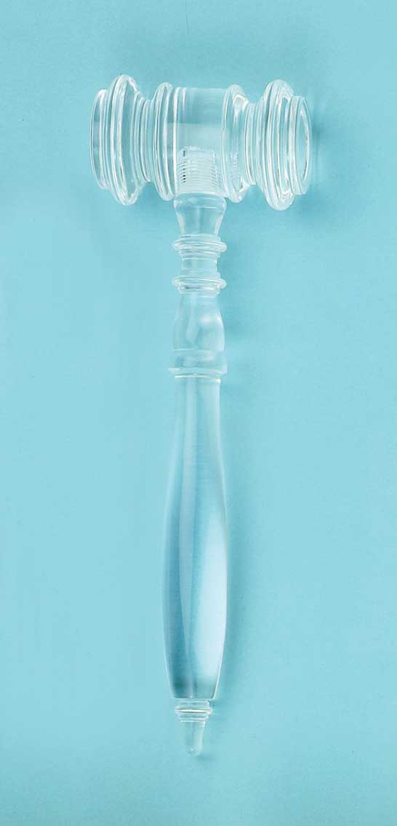 Ladies Clear Lucite Gavel 
