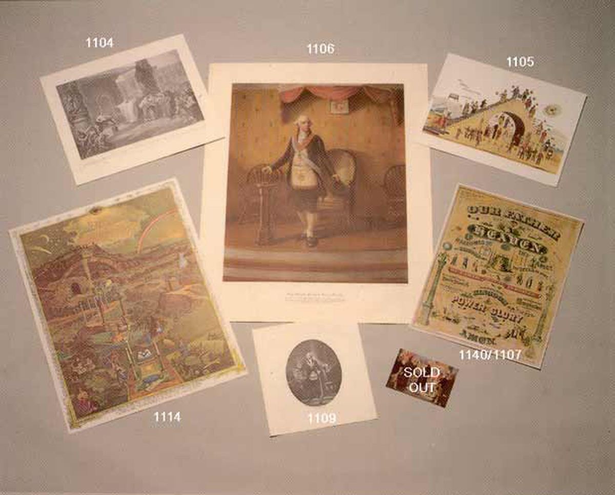 Masonic Print "King Solomon And The Iron Worker"