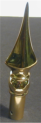 8 3/4"  Round Spear Rod Top