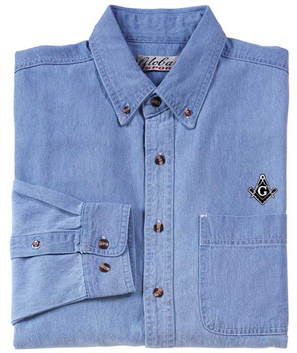  XXL Long Sleeve Denim Shirt