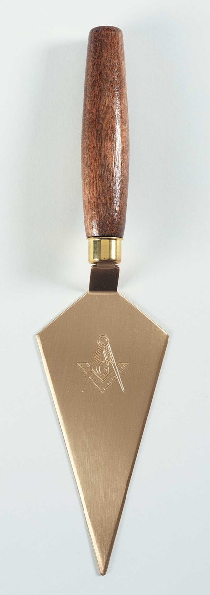 Silver tone trowel that can be personalized