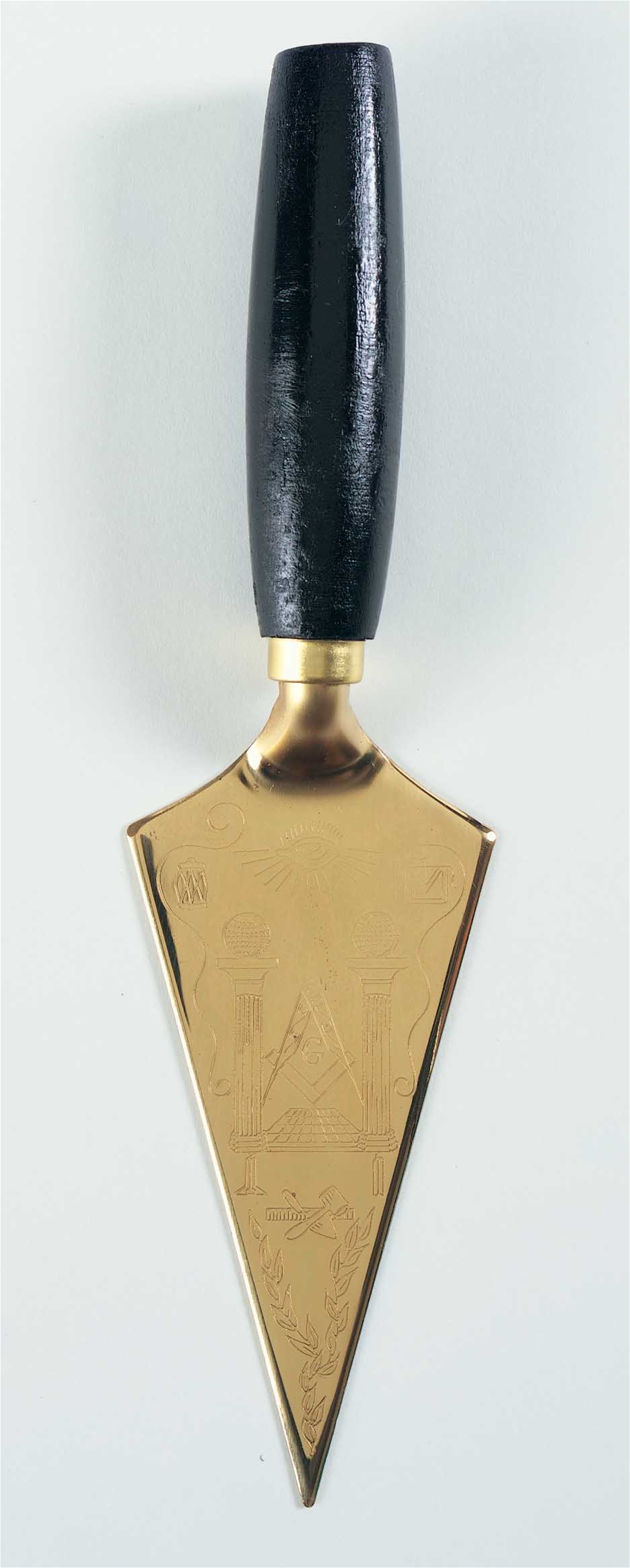 Trowel Letter Opener with gold finish
