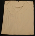 Ladies Pique Golf shirt - Large Cream