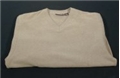 Medium Men's V-Neck Pullover - Tan Heather