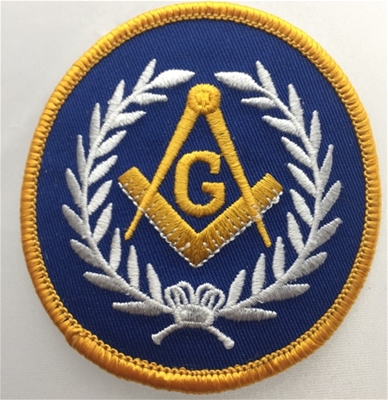 Royal Blue Square & Compass Patch
