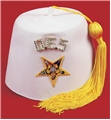  OES Star Fez with 1" rhinestone OES rhinestone pin