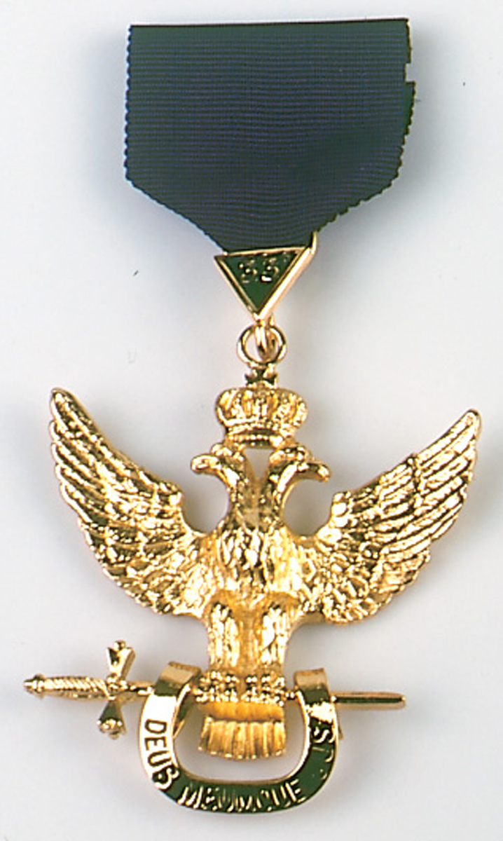 33rd Degree Member Jewel Wings Down
