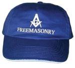 Five Panel Royal Blue Freemasonry Sandwich Bill Ball Cap 
