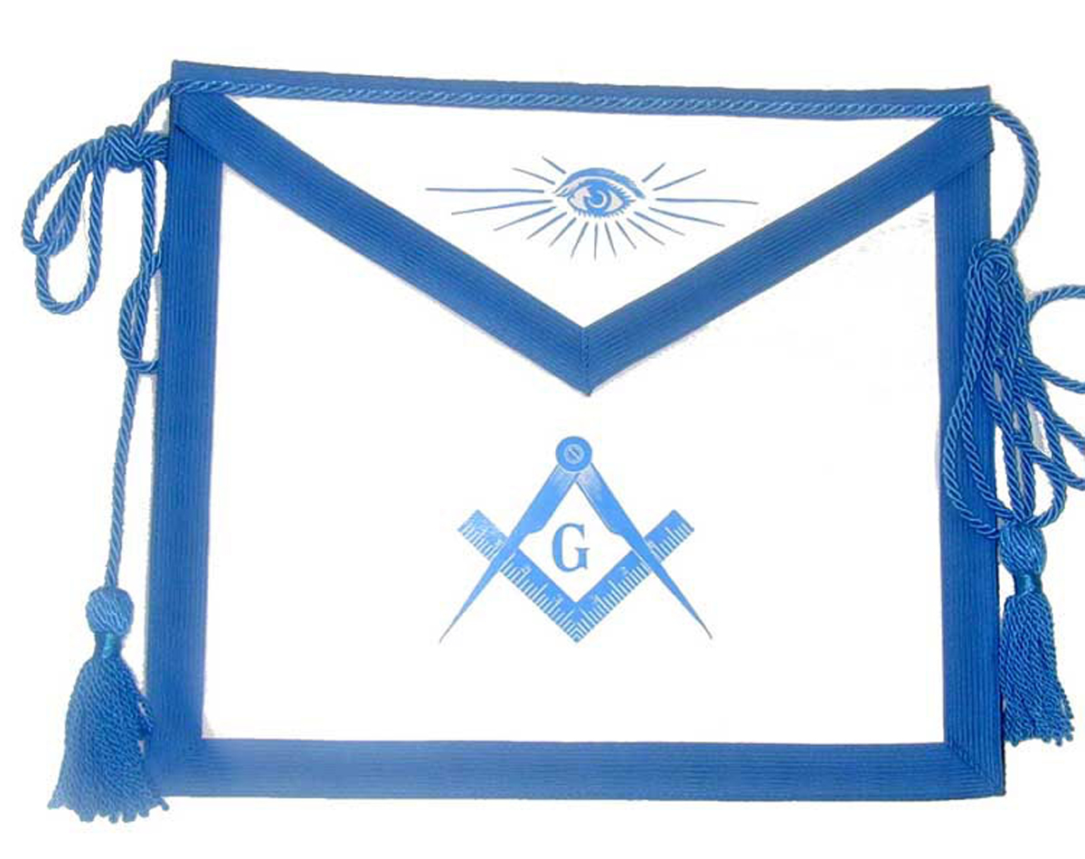  Macoy's Popular Lamtex Master Mason Apron with Skull & Crossbones