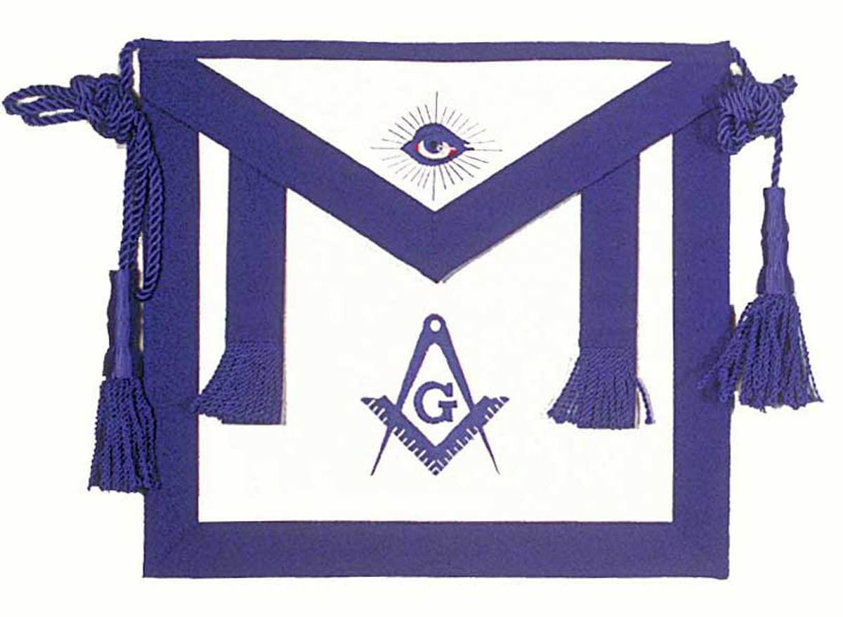  Master Mason Dress Apron with Side tabs 