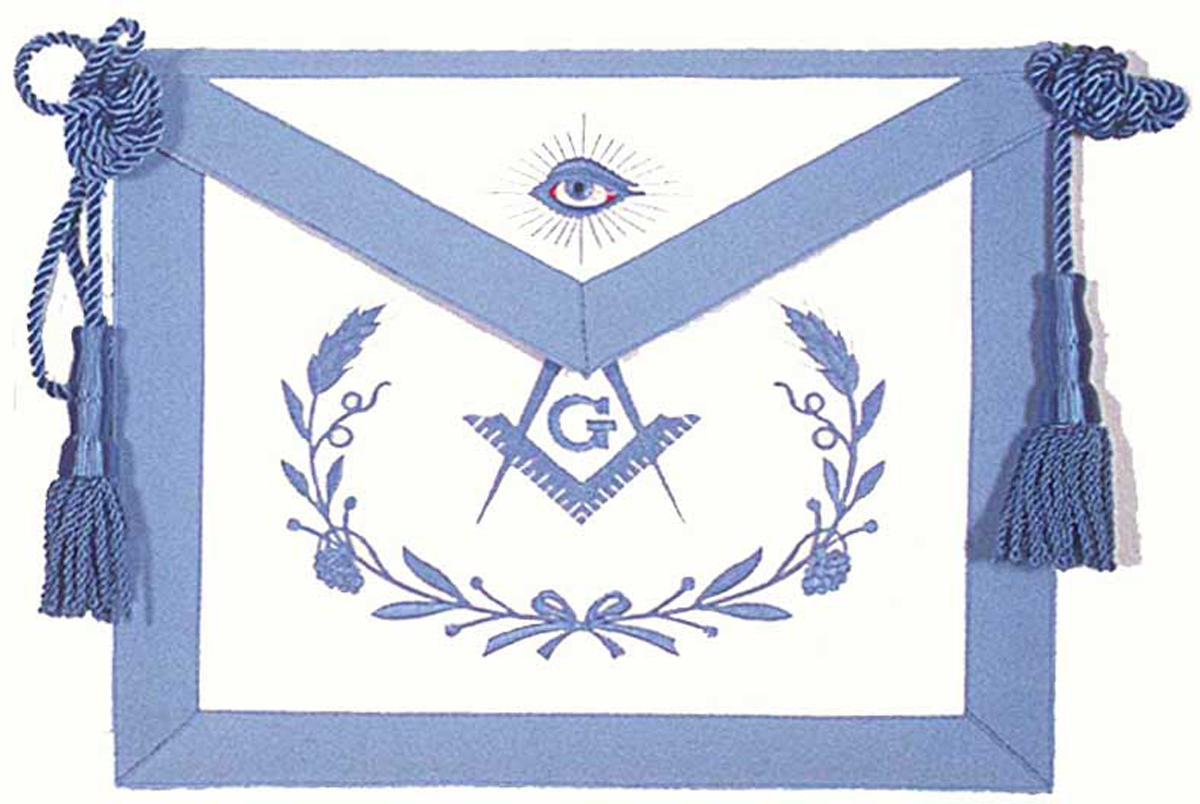 Master Mason Dress Apron with Wreath