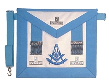 Massachusetts's Past Master Apron with Metal side tabs & Taus