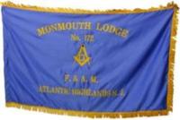 Masonic Blue Satin Flag   