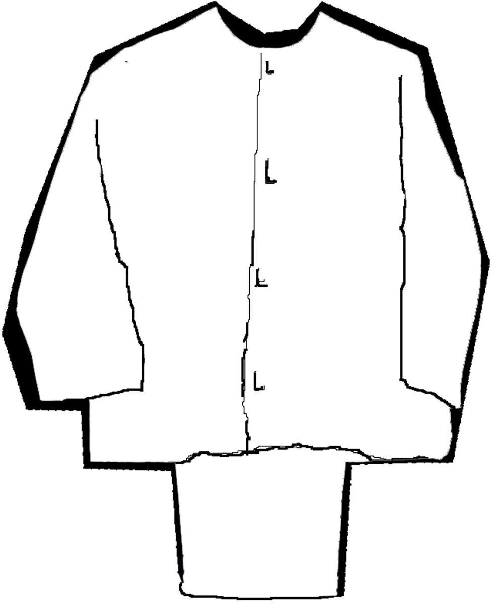 White Masonic Candidate Cape and Trousers