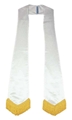 White Satin Stole - plain