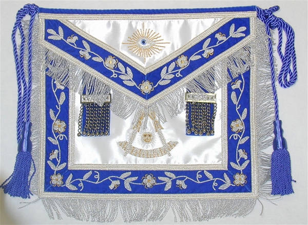 Past Master Apron in Gold & Silver Non-Tarnish