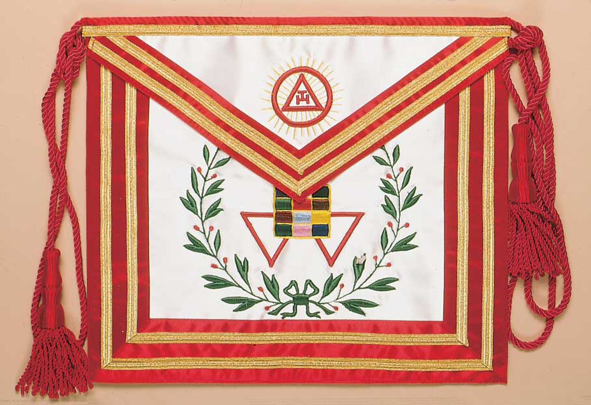  Royal Arch Satin Embroidered Past High Priest Apron