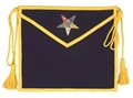 Purple Velvet Patron Apron with square & compass in star