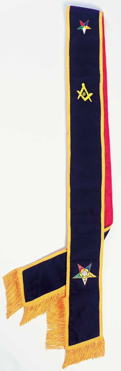 Worthy Patron Sash embroidered.