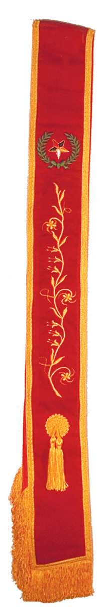Red Velvet Amaranth sash