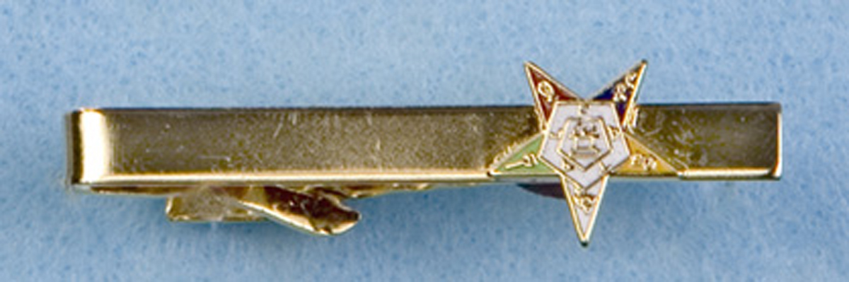 Eastern Star Tie Bar in gold tone