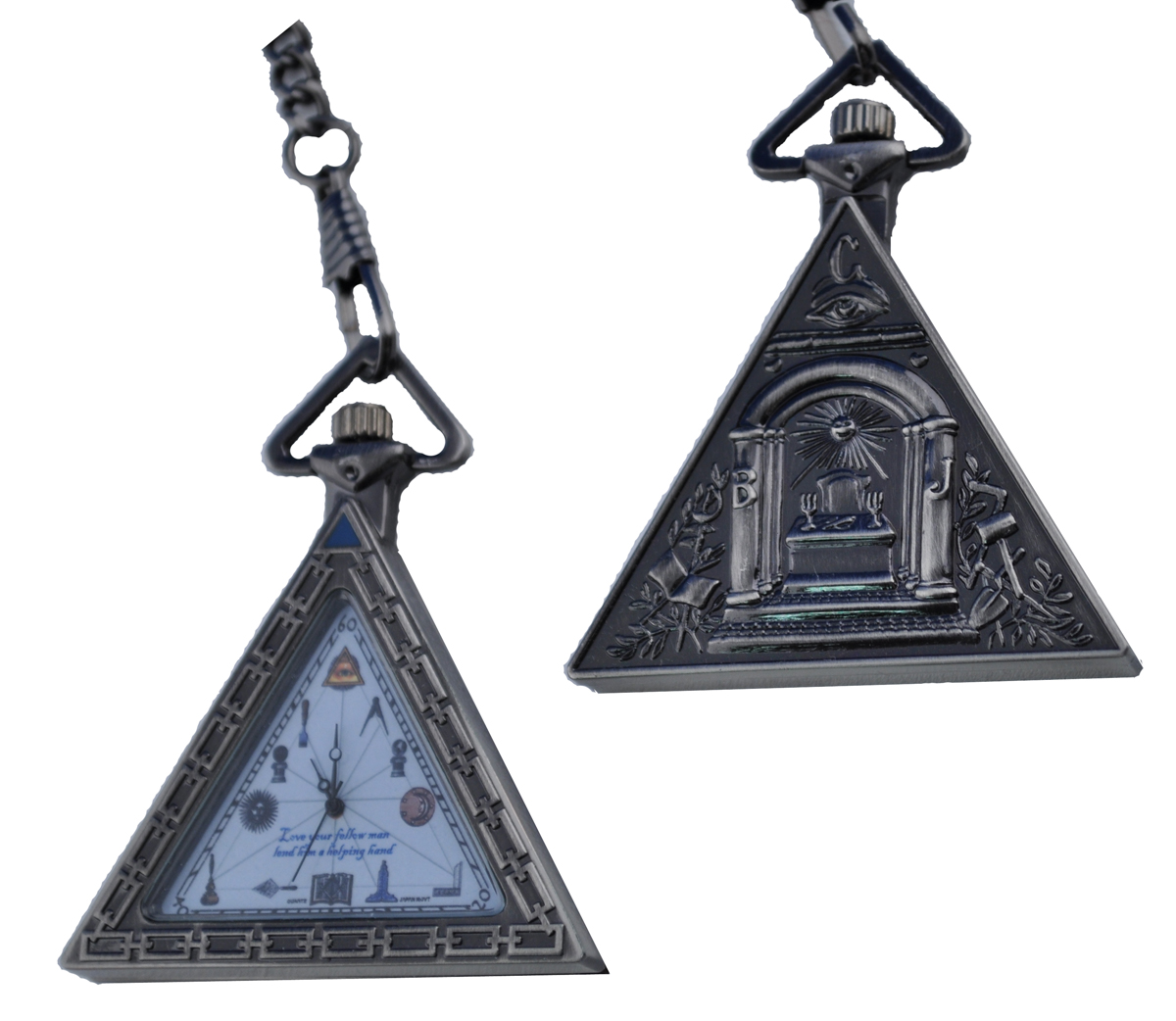 1920 Replicatriangular Masonic Pocket Watch