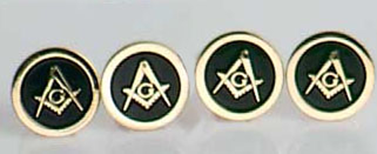 Masonic Stud Set in gold filled