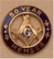 10K Gold Masonic 50 Years of Service 