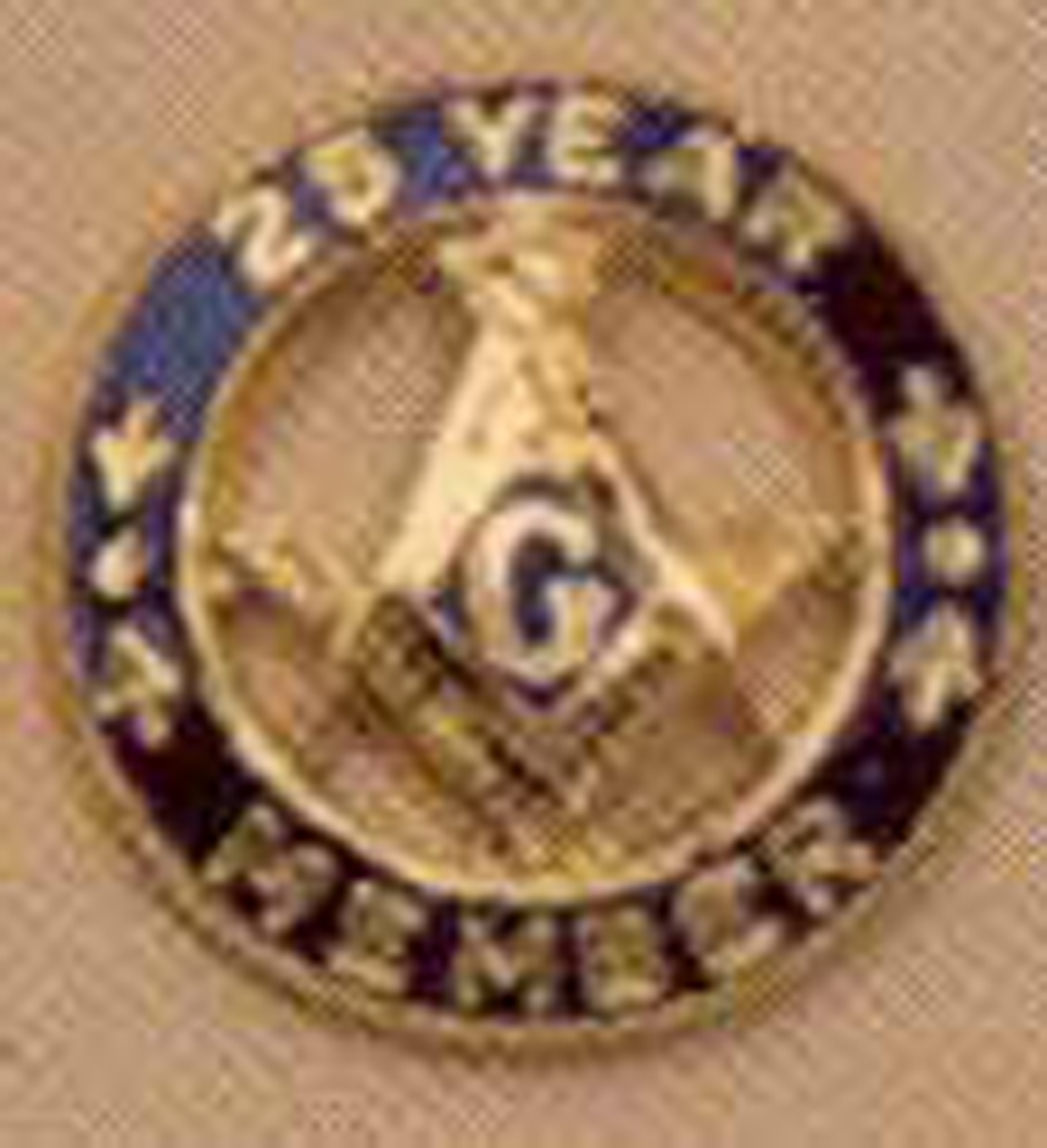 10K Gold Masonic 25 Years of Service 