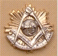 Past Master Lapel Button in 14K YG & WG