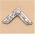 Master's Square Lapel button in 14K WG with diamonds