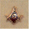 Masonic Lapel Button in 10K YG