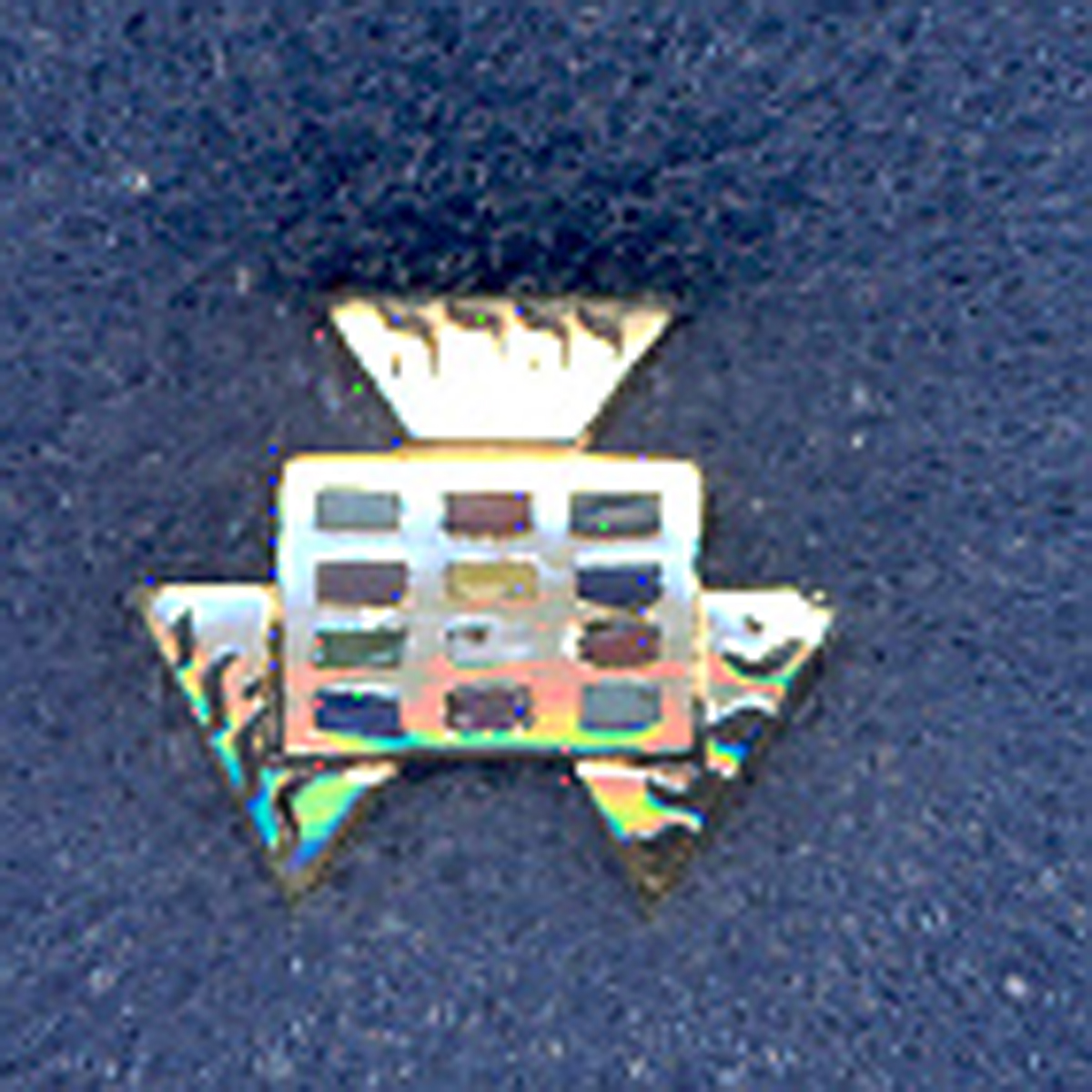 Past High Priest Lapel Button in 14K YG and color enamel