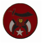 Shrine button with Red background