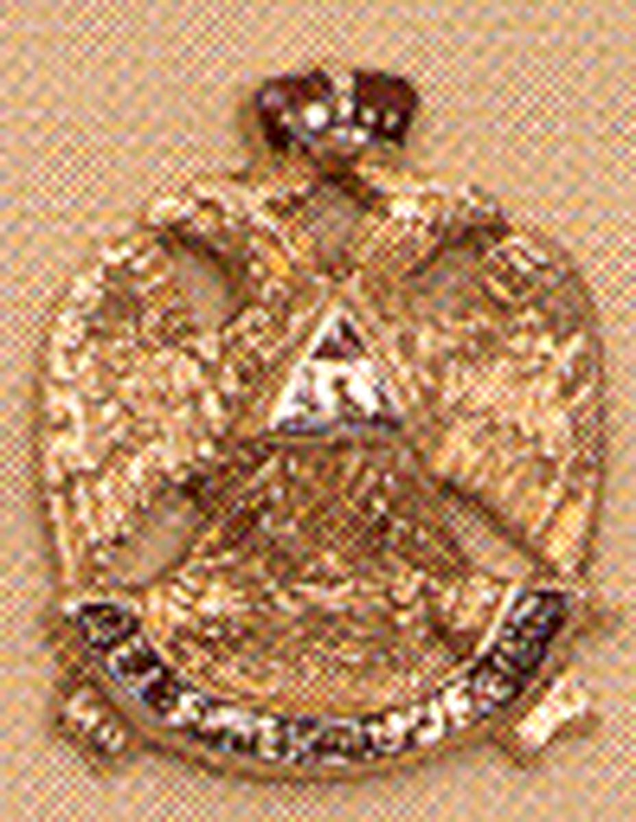 14K Gold 33 Degree Button