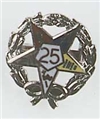 O.E.S. . 25 year with wreath service pin