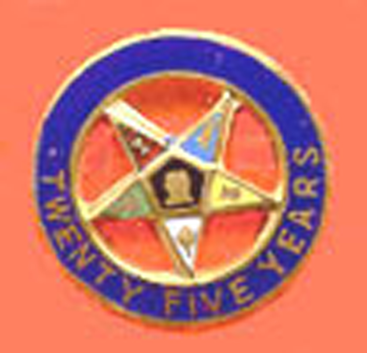 O.E.S. . 10 karat gold 25 year pin