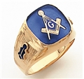 Master Mason Rounded Square Face with engraving on sides
