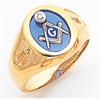  Master Mason ring Round stone with S&C and "G"  Sterling Silver