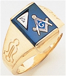 Masonic ring with 1pt Diamond - 5139