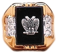 32nd Eagle Black Onyx Ring