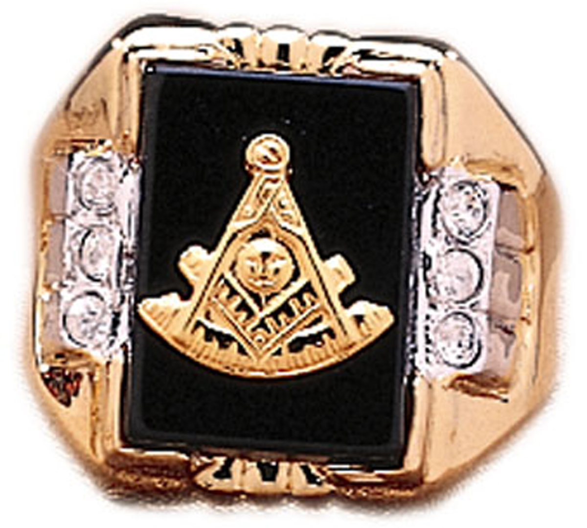 Past Master Simulated Onyx ring