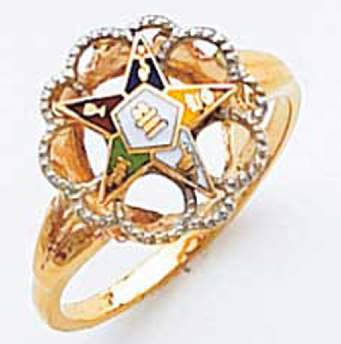 O.E.S. Member's Open background ring