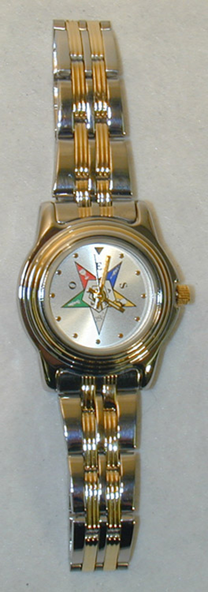 OES Two Tone Watch silver face & gold