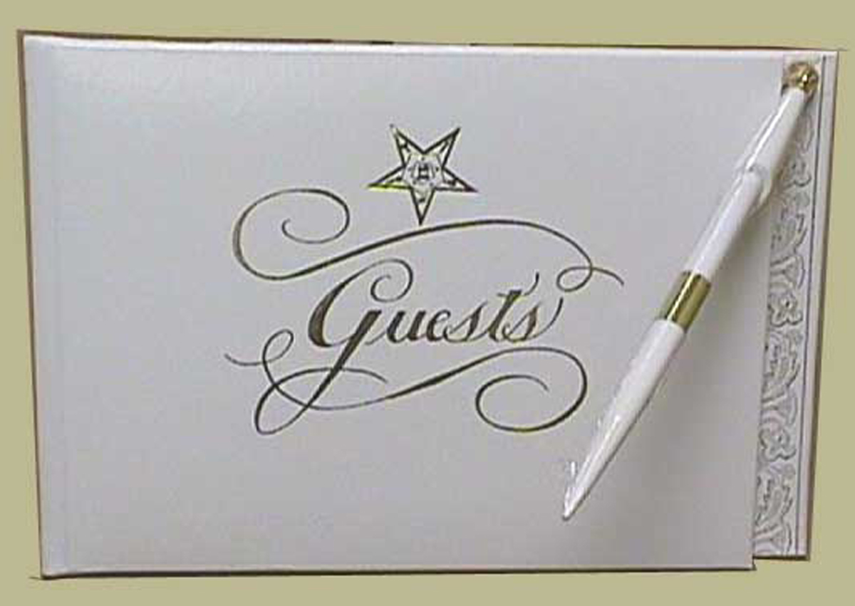 White guest book