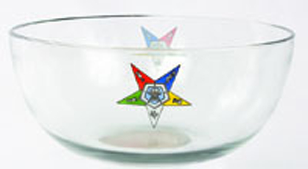 Glass bowl 11" diameter  w/ OES emblem