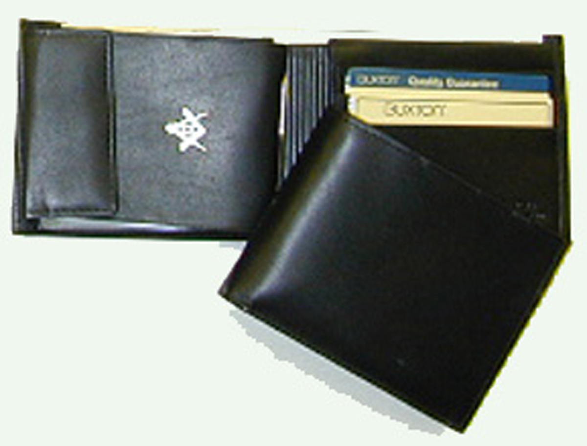 Black Convertible Billfold w/ initials only