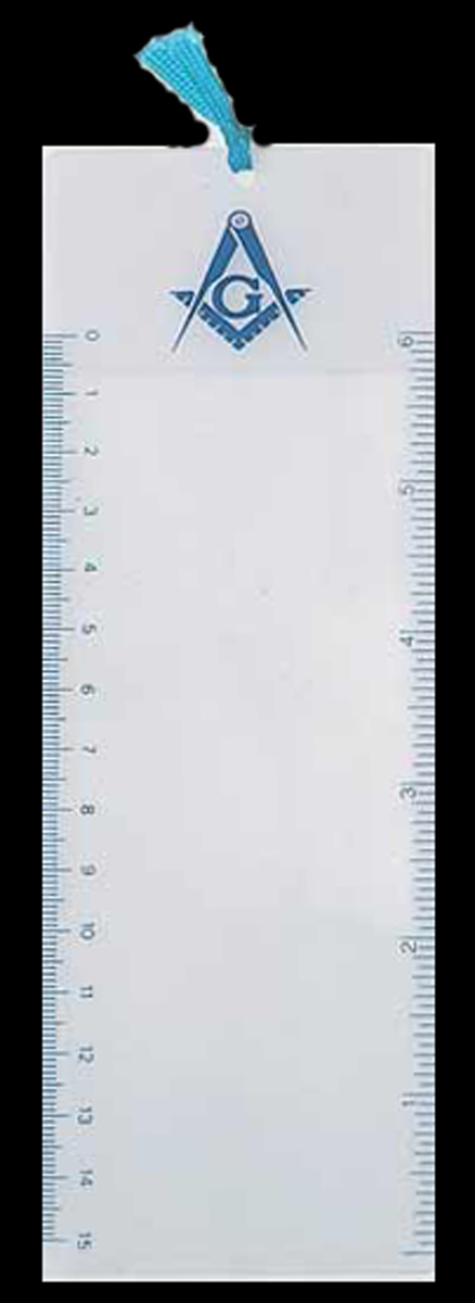 Masonic Magnifier Ruler/Book Mark