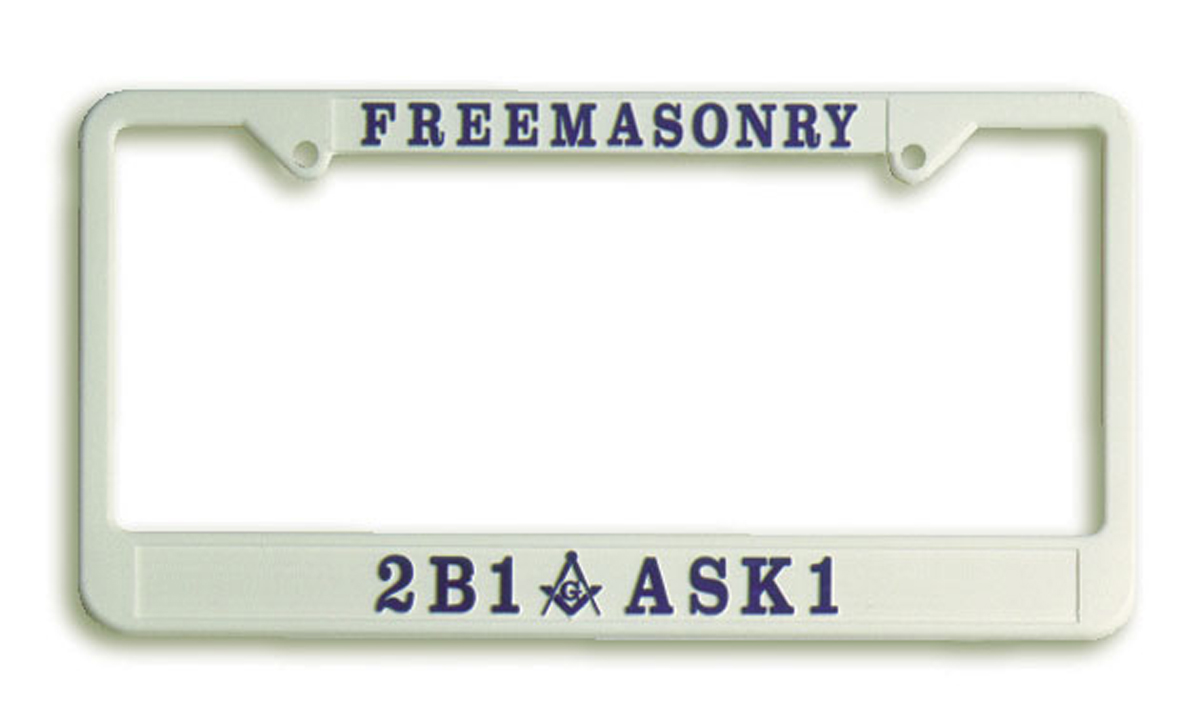 2B1 Ask1 License Plate frame