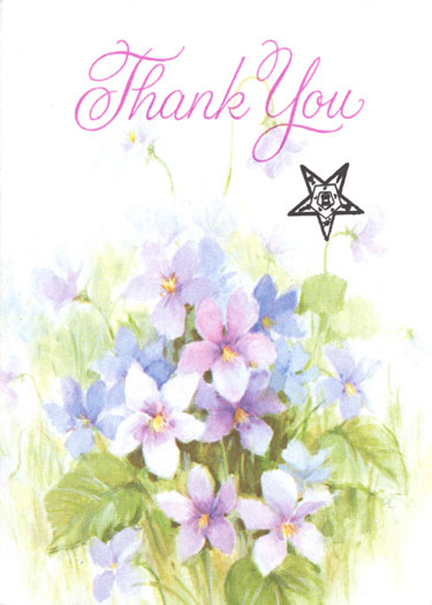 Bouquet Thank you card